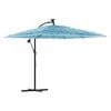 vidaXL Sonnenschirm mit Stahlmast Blau 246x246x230 cm