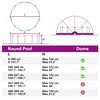 vidaXL Pool-Dome Transparent 472 x 460 x 229 cm PVC