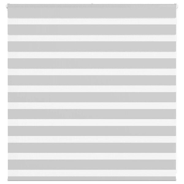 vidaXL Doppelrollo Hellgrau 145x100 cm Stoffbreite 140,9 cm Polyester