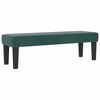 vidaXL Boxspringbett mit Matratze Dunkelgr&uuml;n 200 x 200 cm Samt