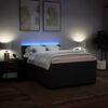 vidaXL Boxspringbett mit Matratze Schwarz 160x200 cm Stoff