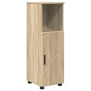 vidaXL Badezimmerschrank mit Speicher Sonoma-Eiche 30 x 35 x 95 cm