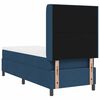 vidaXL Boxspringbett mit Matratze mit Kopfteil Blau 80 x 200 cm Stoff