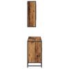 vidaXL Badezimmerm&ouml;bel-Set mit Regal 2 pcs Altholz Holzwerkstoff