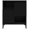 vidaXL Sideboard Schwarz 60x35x70 cm Holzwerkstoff