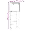 vidaXL Toilettenregal 2 Ablagen Creme 56x30x170 cm Eisen