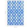 vidaXL Outdoor-Teppich ARAKIL Wei&szlig; und Blau 160x230 cm PP