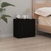 vidaXL Wand-Nachttische 2 Stk. Schwarz 50x30x47 cm