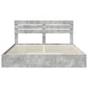vidaXL Aufbewahrungsbett Beton Grau 200 x 200 cm Holzwerkstoff
