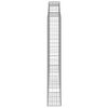 vidaXL Gabionen mit Hochbogen 3 Stk. 300x30x200/220cm Verzinktes Eisen