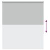 vidaXL Verdunkelungsrollo Hellgrau 140x130cm Stoffbreite 136,6cm