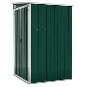 vidaXL Anbauschuppen Gr&uuml;n 118x100x178 cm Verzinkter Stahl