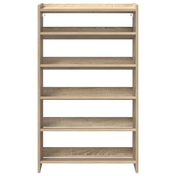 vidaXL Schuhregal Sonoma-Eiche 60x25x100 cm Holzwerkstoff