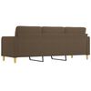 vidaXL 3-Sitzer-Sofa Braun 210 cm Stoff