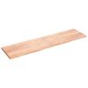 vidaXL Wandregal Hellbraun 200x50x(2-4) cm Massivholz Eiche Behandelt