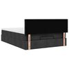 vidaXL Ottoman-Bett mit Matratze Schwarz 140x200 cm Stoff