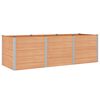 vidaXL Hochbeet Braun 300 x 100 x 91 cm WPC und Aluminium