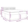 vidaXL Boxspringbett mit Matratze Blau 200x200 cm Samt