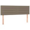 vidaXL Kopfteile Taupe 144x5x78/88 cm Stoff