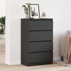 vidaXL Sideboard Schwarz 60x35x98,5 cm Holzwerkstoff
