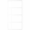 vidaXL Schiebetür ESG Glas und Aluminium mattiert 102,5x205 cm Weiß