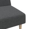 vidaXL Schlafsofa 2-Sitzer Dunkelgrau Stoff