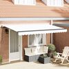 vidaXL Einziehbare Markise Wei&szlig; 400 x 200 cm Stoff