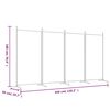 vidaXL 4-tlg. Paravent Anthrazit 346x180 cm Stoff