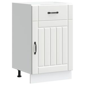 vidaXL Küchen-Unterschrank Lucca Weiß Holzwerkstoff