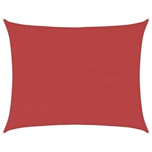 vidaXL Sonnensegel 160 g/m&sup2; Rot 6x7 m HDPE