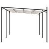 vidaXL Pavillon mit Ausziehbarem Dach 600x300x233 cm Creme