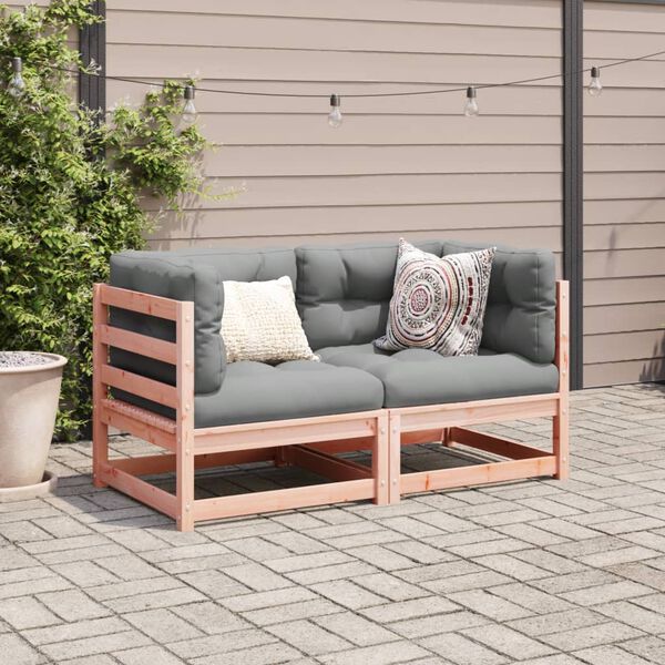 vidaXL 2-tlg. Garten-Sofagarnitur Massivholz Douglasie