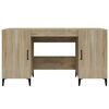 vidaXL Schreibtisch Sonoma-Eiche 140x50x75 cm Holzwerkstoff
