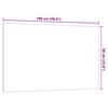 vidaXL Magnettafel Wandmontage Wei&szlig; 100x60 cm Hartglas