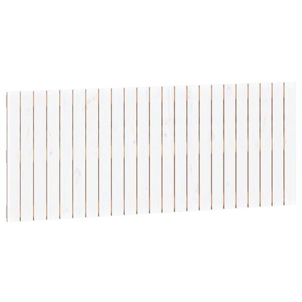 vidaXL Wand-Kopfteil Wei&szlig; 147x3x60 cm Massivholz Kiefer