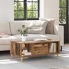 vidaXL Couchtisch Altholz 90 x 50 x 26,5 cm Holzwerkstoff