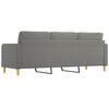 vidaXL 3-Sitzer-Sofa Dunkelgrau 210 cm Stoff