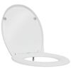 vidaXL Toilettensitz Wei&szlig; 44,8 x 37,3 x 4,2 cm Duroplast