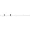 vidaXL Mini Schiebet&uuml;rbeschlag Set f&uuml;r Schrankt&uuml;ren Carbonstahl 152 cm