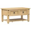 vidaXL Couchtisch mit Schubladen Corona 85x50x45 cm Massivholz Kiefer