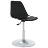 vidaXL Esszimmerst&uuml;hle 2 Stk. Drehbar Schwarz PP