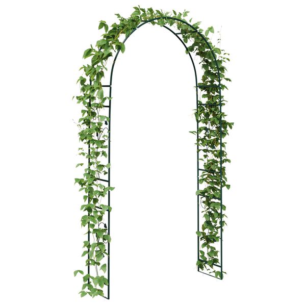vidaXL Gartenbogen Floral Gr&uuml;n 115 x 37 x 231 cm