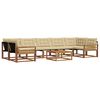 vidaXL Outdoor-Sofagarnitur 8 Stk. Natur und Beige