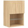 vidaXL TV-Schrank mit LED-Leuchten Sonoma-Eiche 40,5x30x60 cm
