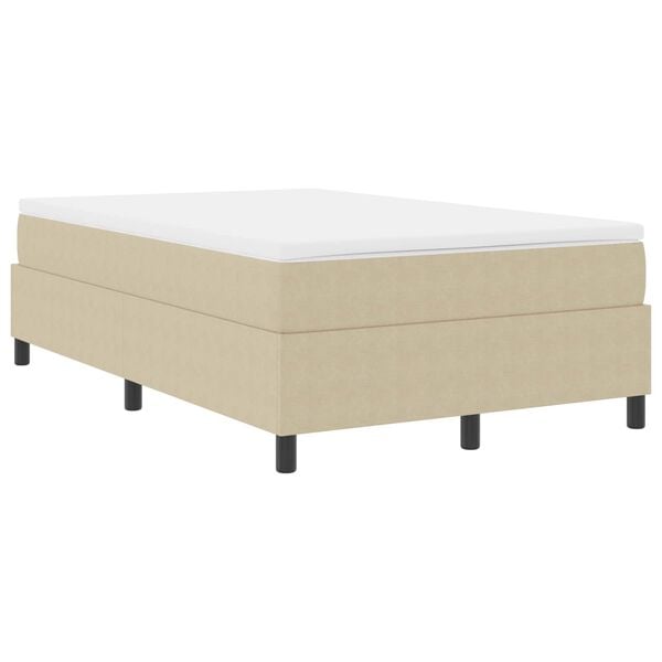 vidaXL Plattformbettgestell Grau-Gr&uuml;n 120 x 190 cm Stoff