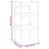 vidaXL Badezimmer Waschtischgestell Schwarz 40x38x83 cm Eisen