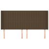 vidaXL Kopfteil mit Ohren Dunkelbraun 163x16x118/128 cm Stoff