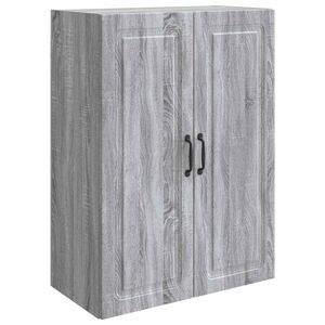 vidaXL Wandschrank 66 x 34,5 x 90 cm Holzwerkstoff Sonoma-Grau