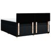 vidaXL Boxspringbett mit Matratze Schwarz 200x200 cm Stoff