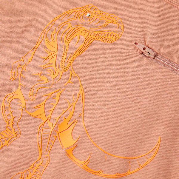 Kinder-Kurzarmshirt Hellorange 140